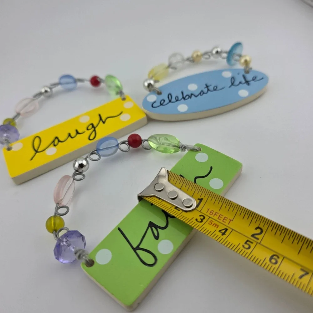 Sandra Magsamen Mini‎ Wall Sign Decor Lot Faith Laugh Celebrate Life